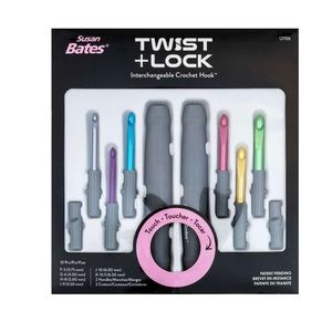 SUSAN BATES TWIST + LOCK DELUXE crochet hook set